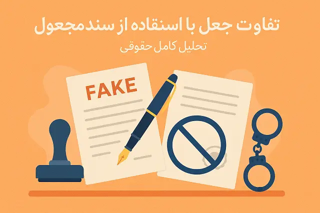 🔍 تفاوت جعل با سند جعلی | راهنمای حقوقی ساده