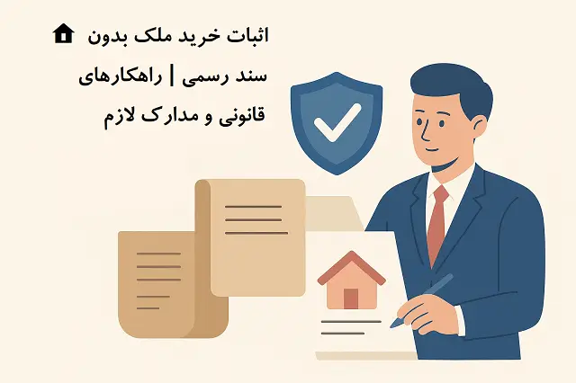 🏠 اثبات خرید ملک بدون سند رسمی | راهکارهای قانونی و مدارک لازم